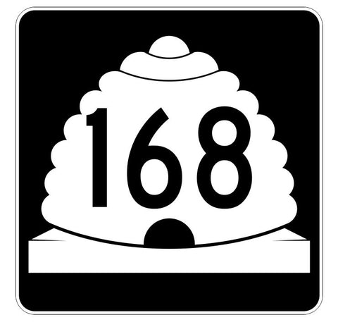 Utah State Highway 168 Sticker Decal R5488 Highway Route Sign