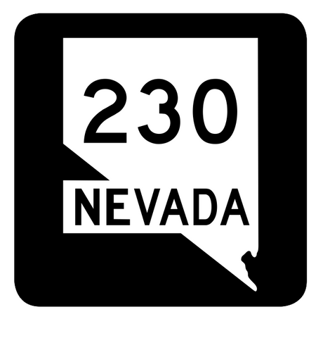 Nevada State Route 230 Sticker R3012 Highway Sign Road Sign
