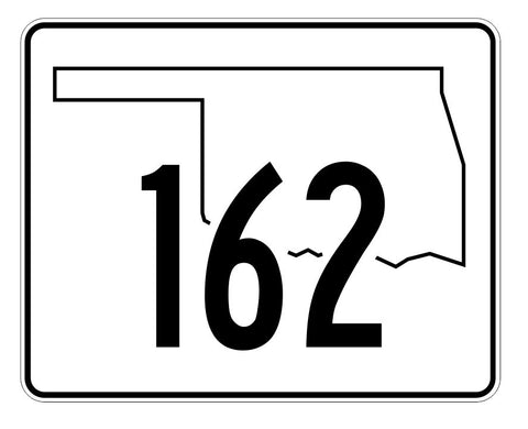 Oklahoma State Highway 162 Sticker Decal R5716 Highway Route Sign