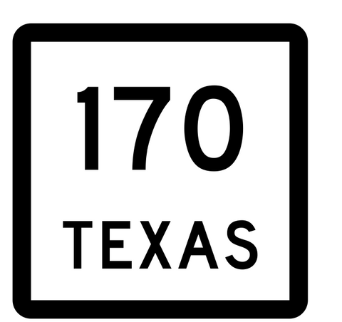Texas State Highway 170 Sticker Decal R2468 Highway Sign - Winter Park Products