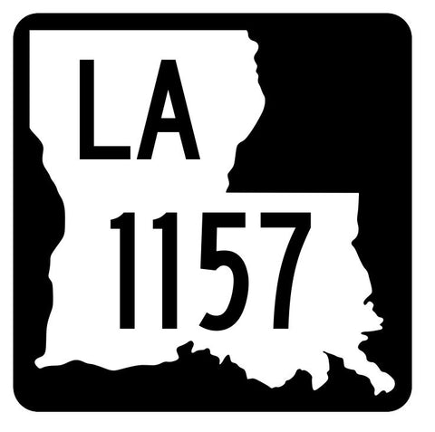 Louisiana State Highway 1157 Sticker Decal R6386 Highway Route Sign