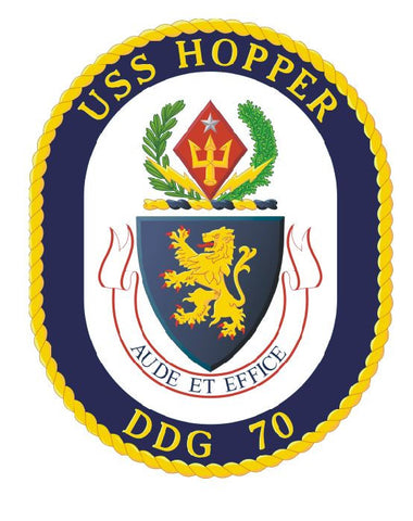 USS Hopper Sticker Military Armed Forces Decal M159 - Winter Park Products