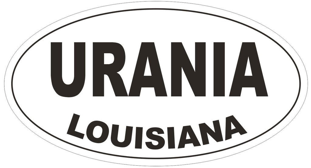 Urania Louisiana Oval Bumper Sticker or Helmet Sticker D3875
