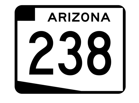 Arizona State Route 238 Sticker R2749 Highway Sign Road Sign