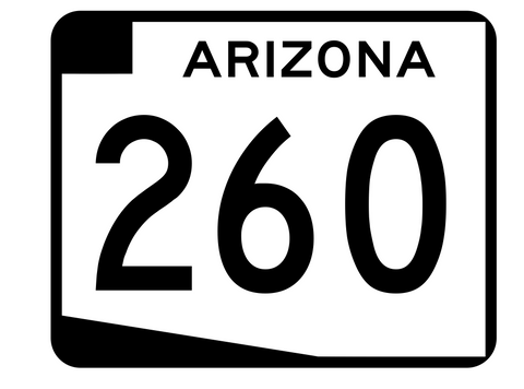 Arizona State Route 260 Sticker R2750 Highway Sign Road Sign