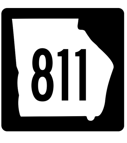 Georgia State Route 811 Sticker R4085 Highway Sign Road Sign Decal