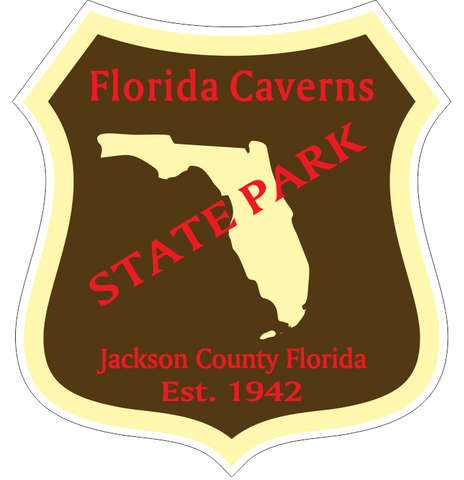 Florida Caverns Florida State Park Sticker R6724