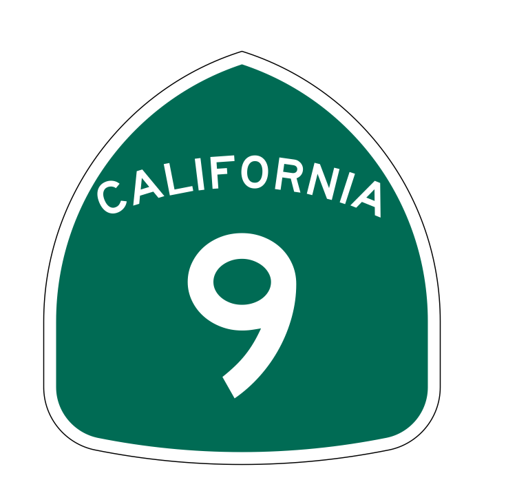 California State Route 9 Sticker Decal R1122 Highway Sign - Winter Park Products