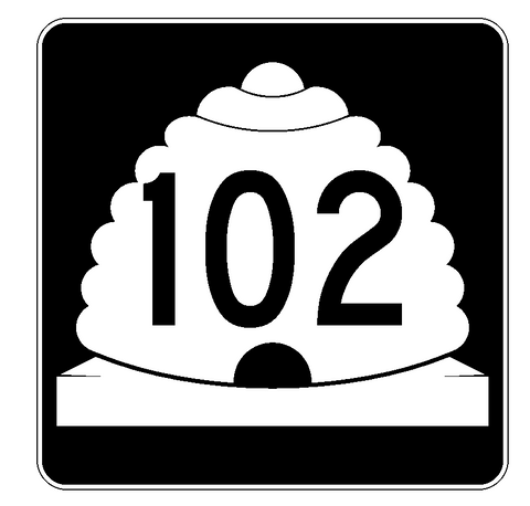 Utah State Route 102 Sticker Decal R1071 Highway Sign Road Sign - Winter Park Products