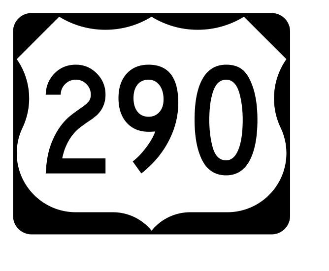 US Route 290 Sticker R2175 Highway Sign Road Sign - Winter Park Products
