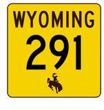 Wyoming Highway 290 Sticker R3496 Highway Sign