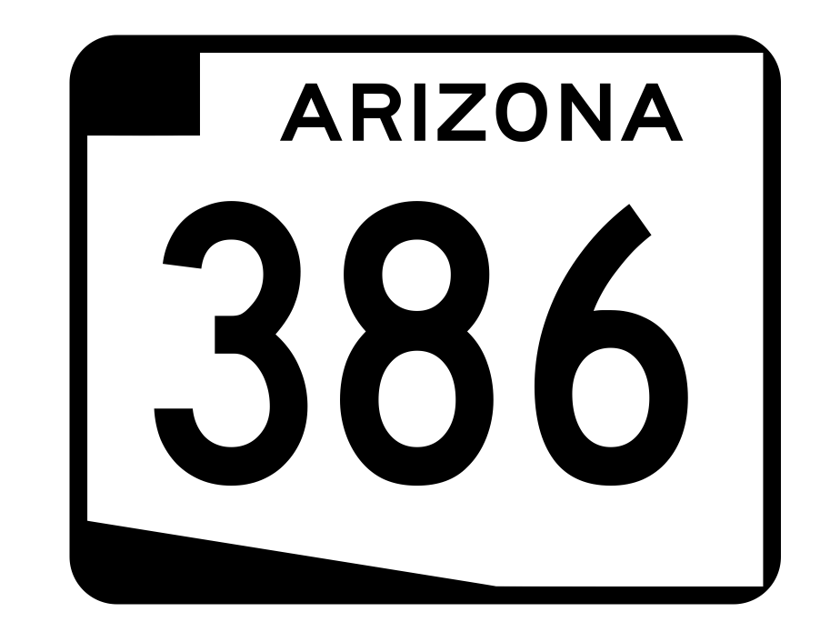 Arizona State Route 386 Sticker R2765 Highway Sign Road Sign