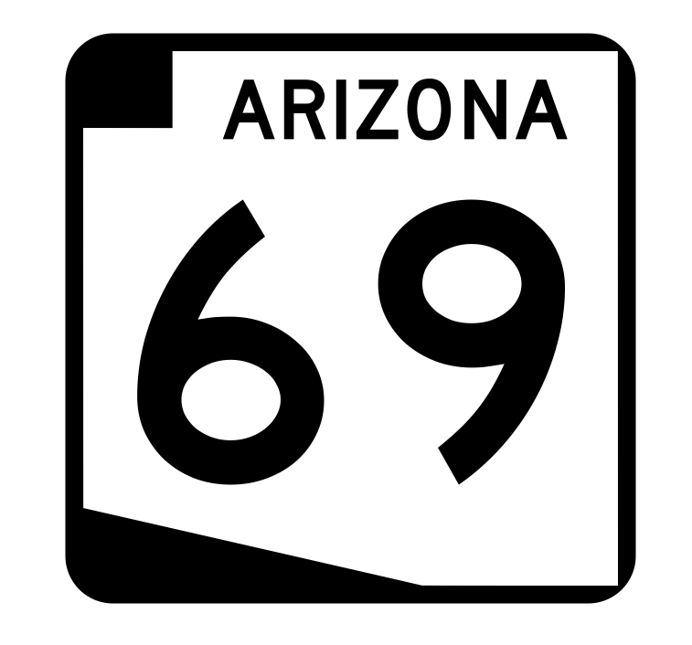 Arizona State Route 69 Sticker R2709 Highway Sign Road Sign