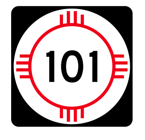 New Mexico State Road 101 Sticker R4138 Highway Sign Road Sign Decal