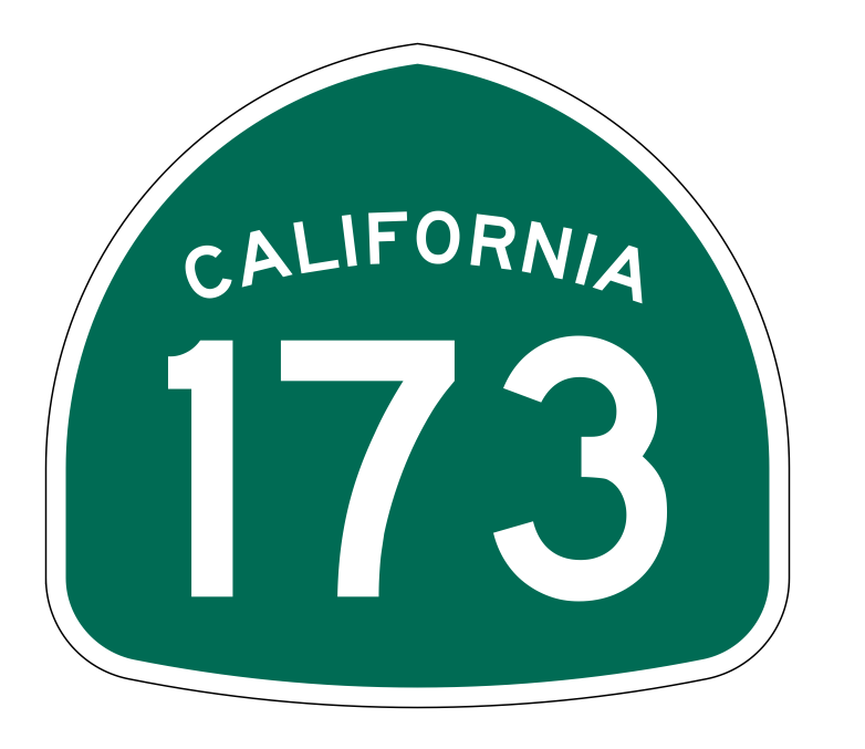 California State Route 173 Sticker Decal R1243 Highway Sign - Winter Park Products