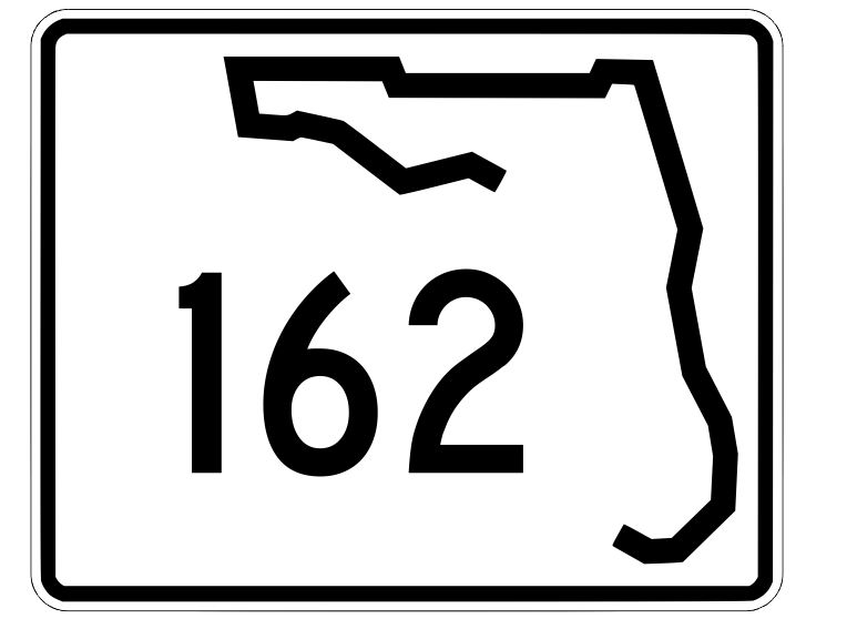 Florida State Road 162 Sticker Decal R1486 Highway Sign - Winter Park Products