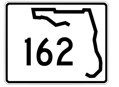 Florida State Road 162 Sticker Decal R1486 Highway Sign - Winter Park Products