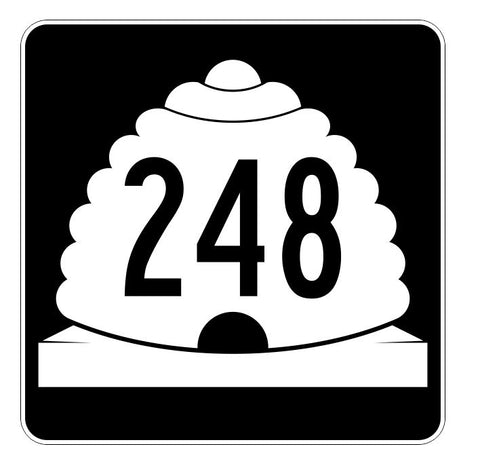 Utah State Highway 248 Sticker Decal R5526 Highway Route Sign