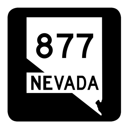 Nevada State Route 877 Sticker R3165 Highway Sign Road Sign