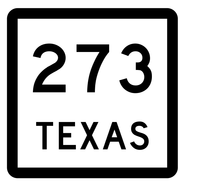Texas State Highway 273 Sticker Decal R2568 Highway Sign