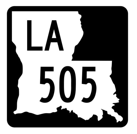 Louisiana State Highway 505 Sticker Decal R5985 Highway Route Sign