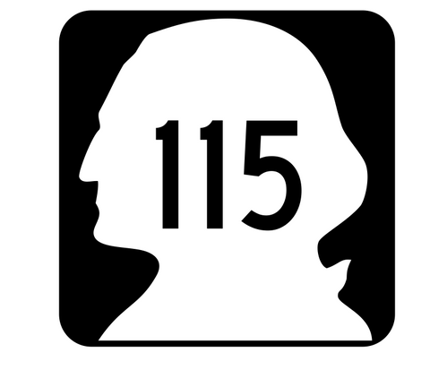Washington State Route 115 Sticker R2817 Highway Sign Road Sign