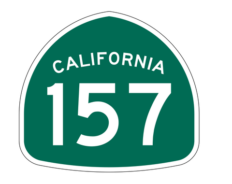 California State Route 157 Sticker Decal R1228 Highway Sign - Winter Park Products