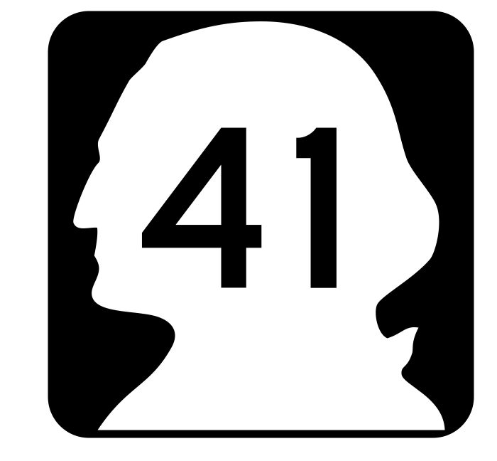 Washington State Route 41 Sticker R2801 Highway Sign Road Sign