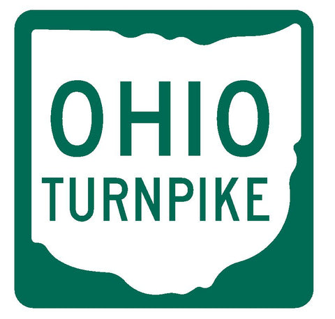 Ohio Turnpike Sticker R3688 Highway Sign Road Sign