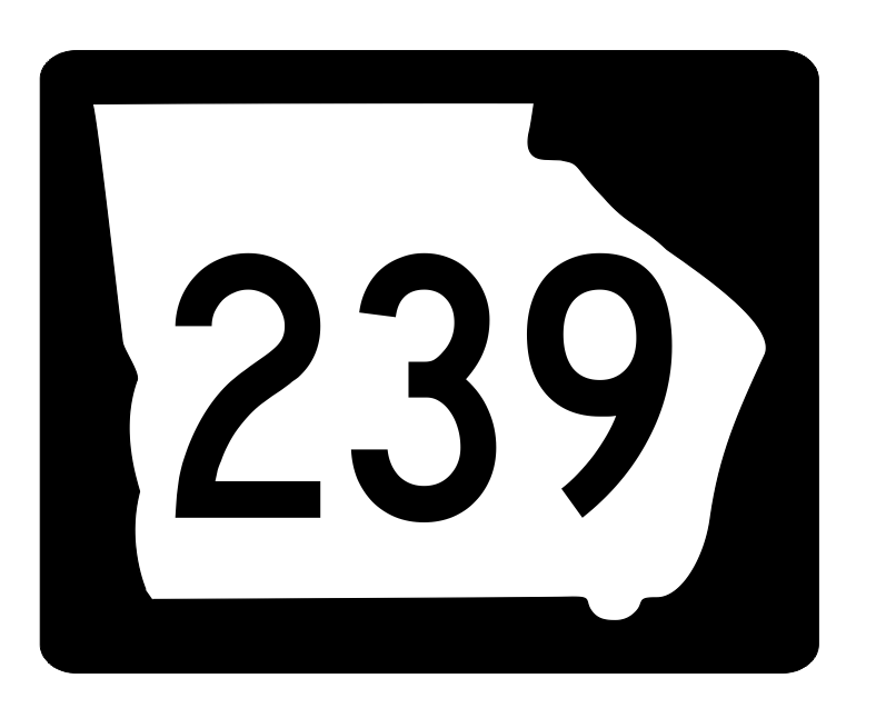 Georgia State Route 239 Sticker R3905 Highway Sign