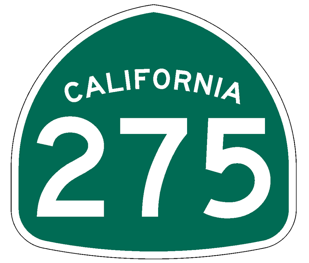 California State Route 275 Sticker Decal R1028 Highway Sign Road Sign - Winter Park Products