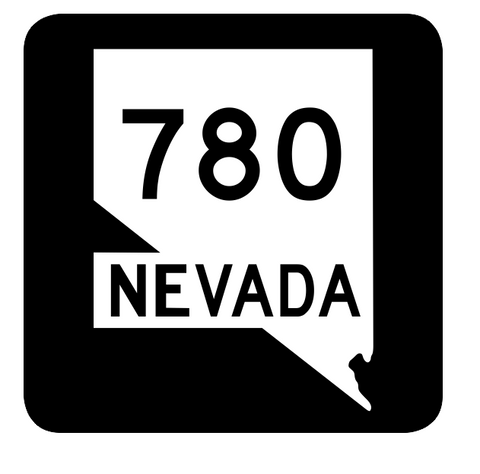 Nevada State Route 780 Sticker R3142 Highway Sign Road Sign