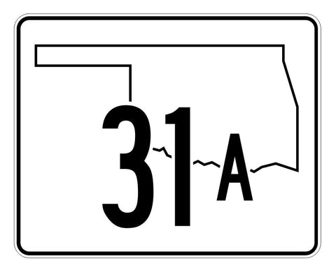 Oklahoma State Highway 31A Sticker Decal R5587 Highway Route Sign