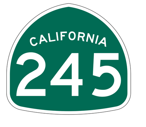 California State Route 245 Sticker Decal R1298 Highway Sign - Winter Park Products