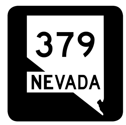 Nevada State Route 379 Sticker R3049 Highway Sign Road Sign
