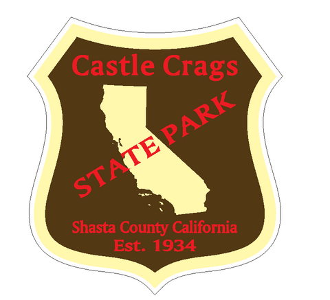 Castle Crags State Park Sticker R6644 California