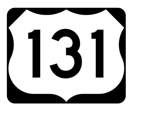 US Route 131 Sticker R1967 Highway Sign Road Sign - Winter Park Products