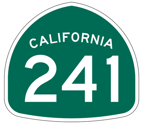 California State Route 241 Sticker Decal R1296 Highway Sign - Winter Park Products