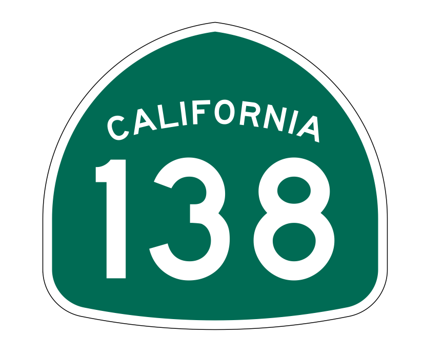 California State Route 138 Sticker Decal R1211 Highway Sign - Winter Park Products