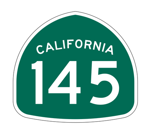 California State Route 145 Sticker Decal R1217 Highway Sign - Winter Park Products