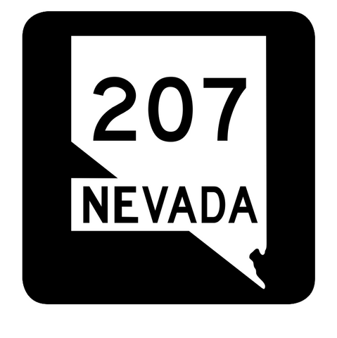 Nevada State Route 207 Sticker R3003 Highway Sign Road Sign