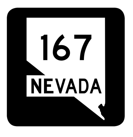 Nevada State Route 167 Sticker R2996 Highway Sign Road Sign