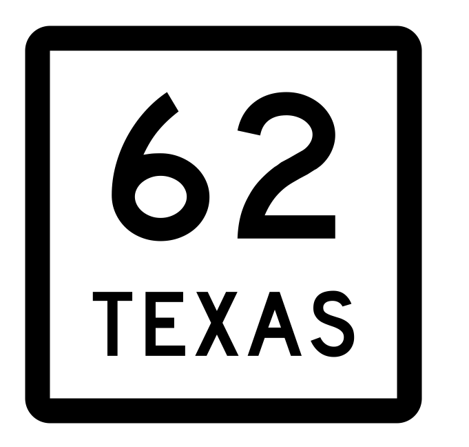 Texas State Highway 62 Sticker Decal R2363 Highway Sign - Winter Park Products