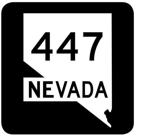 Nevada State Route 447 Sticker R3069 Highway Sign Road Sign