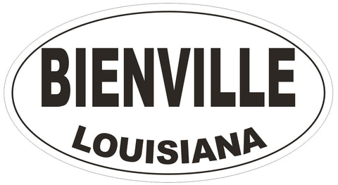 Bienville Louisiana Oval Bumper Sticker or Helmet Sticker D3788