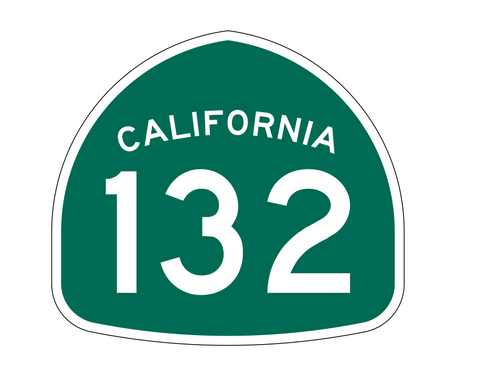 California State Route 132 Sticker Decal R1206 Highway Sign - Winter Park Products