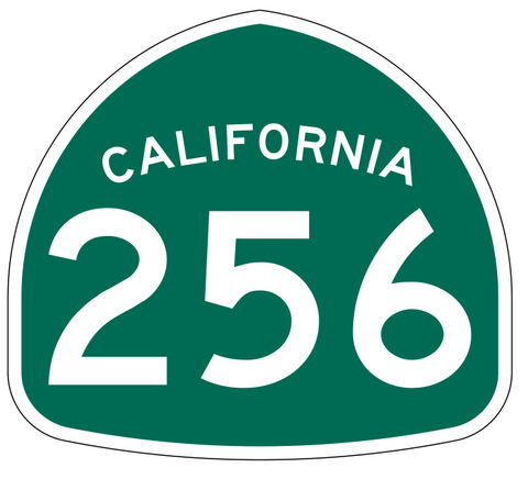 California State Route 256 Sticker Decal R1306 Highway Sign - Winter Park Products