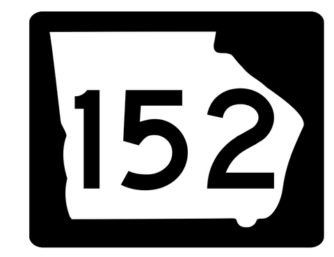 Georgia State Route 152 Sticker R3818 Highway Sign
