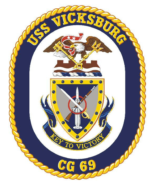 USS Vicksburg Sticker Military Armed Forces Navy Decal M192 - Winter Park Products