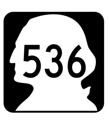 Washington State Route 536 Sticker R2948 Highway Sign Road Sign